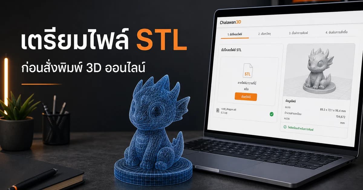 วิธีเตรียมไฟล์ STL ก่อนสั่งพิมพ์ 3D ออนไลน์ — ลดราคา ลดรอบแก้ไฟล์