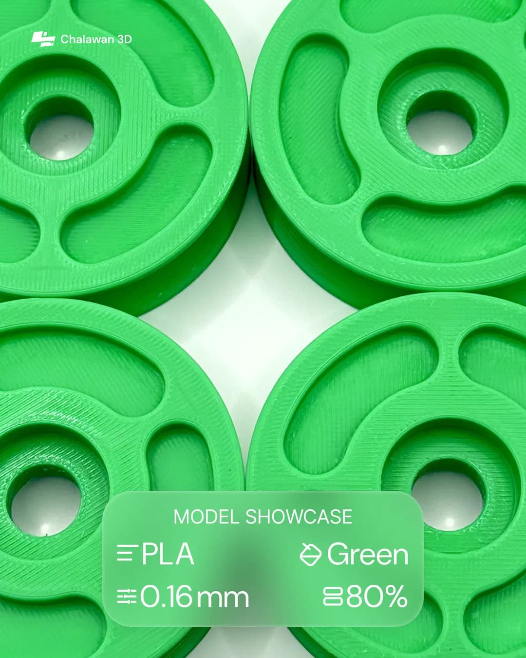 Green Spoked Hub Discs
