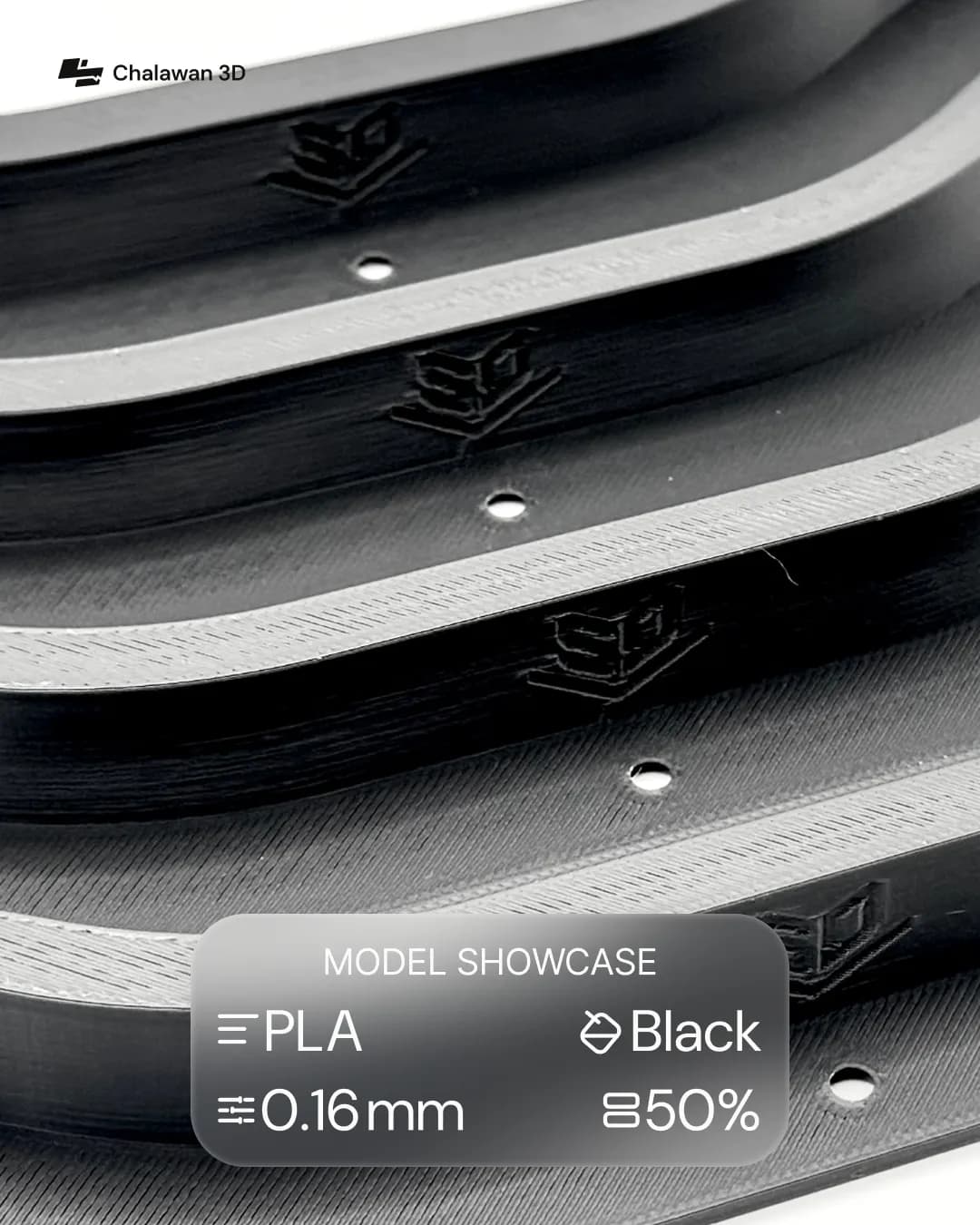 Nested Trays with Logo Embossing