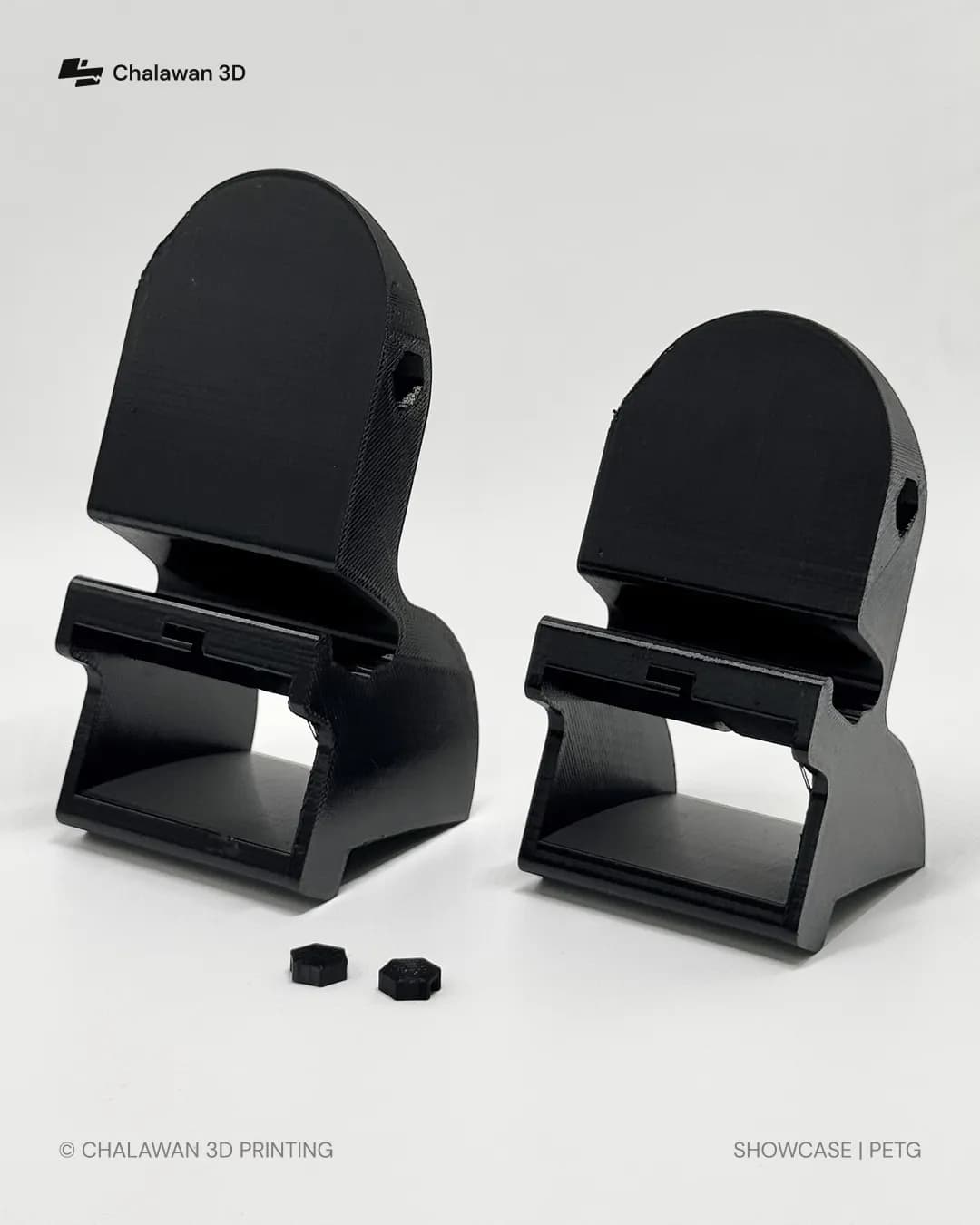 Angled Stand Holders with Hex Plugs