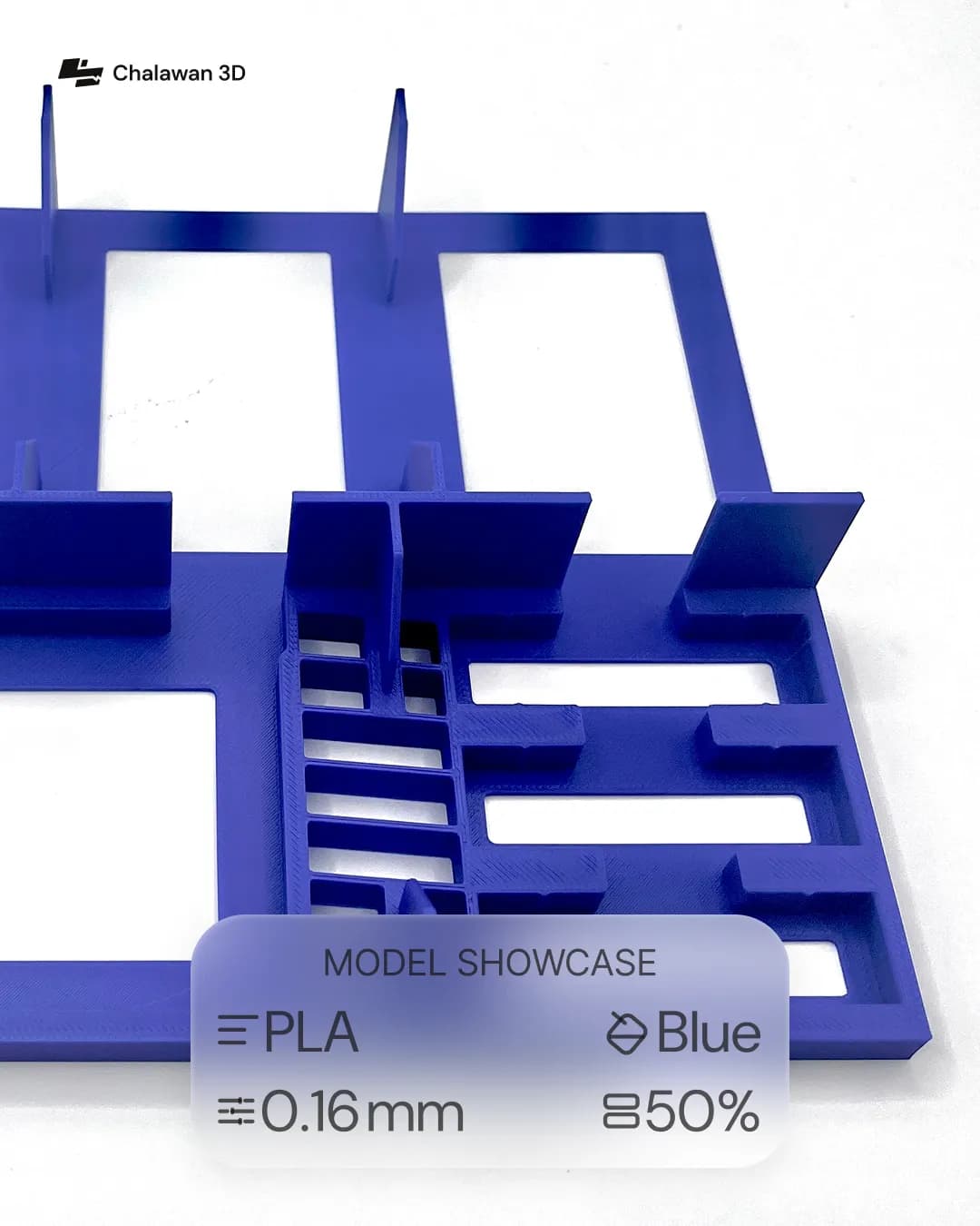 Blue Organizer Tray with Dividers