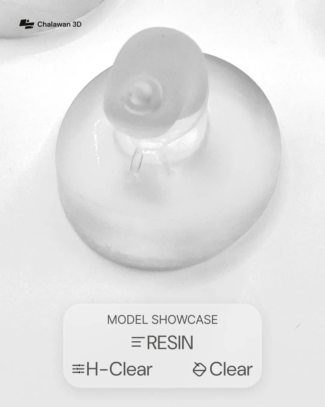 Clear Resin Dome Piece
