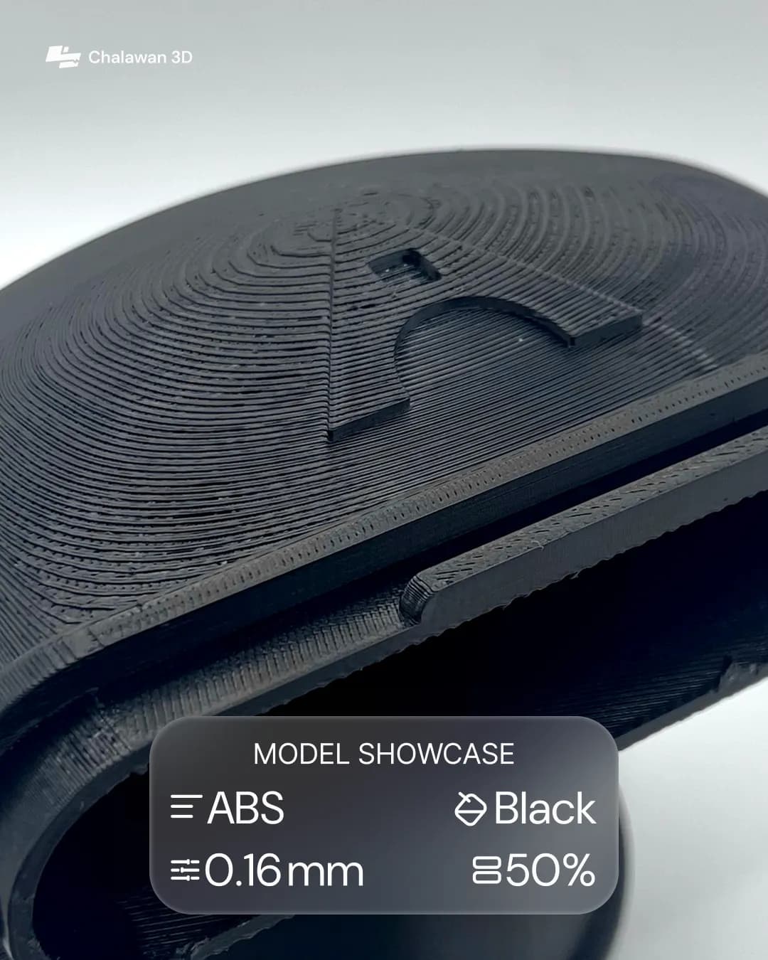 Black ABS Detail Close-up