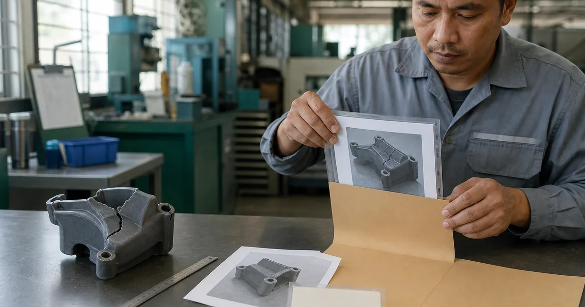 ชุดเอกสารเคลมอะไหล่พิมพ์ 3D โรงงาน — เตรียมหลักฐานให้ปิดเคลมได้ในรอบเดียว