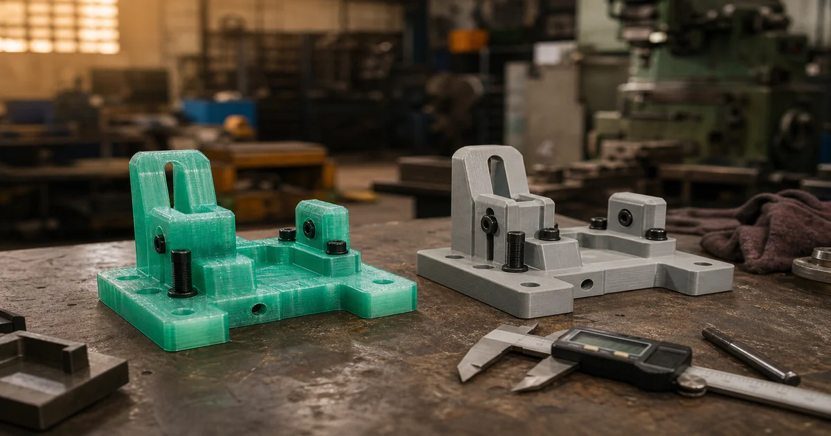 PETG vs PLA สำหรับ Jig และ Fixture โรงงาน — เลือกวัสดุให้ทนความร้อนและใช้งานจริง
