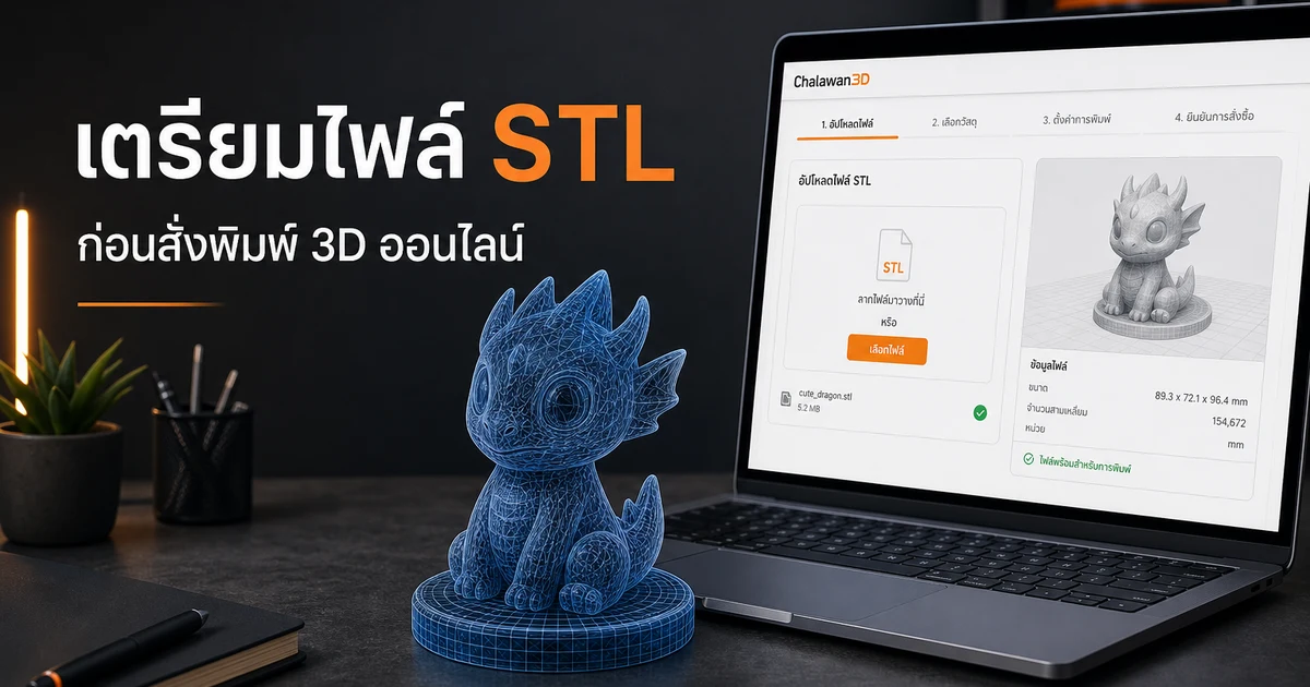 วิธีเตรียมไฟล์ STL ก่อนสั่งพิมพ์ 3D ออนไลน์ — ลดราคา ลดรอบแก้ไฟล์