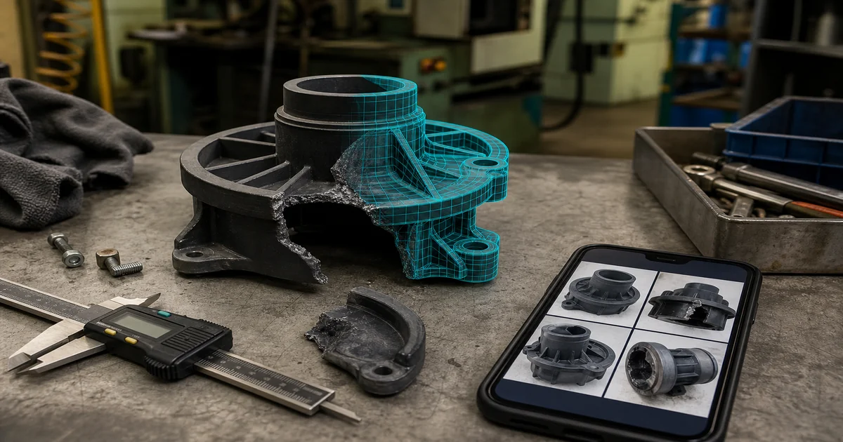 ชิ้นพังไม่มีแบบ — Reverse engineering เป็นไฟล์ STL ส่งสั่งพิมพ์ 3D ได้อย่างไร
